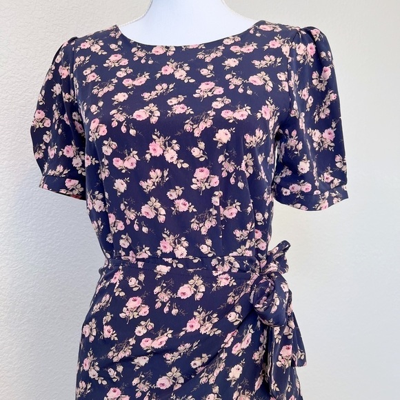 Floral Print Womens Wrap Dress Size Small - Picture 4 of 8